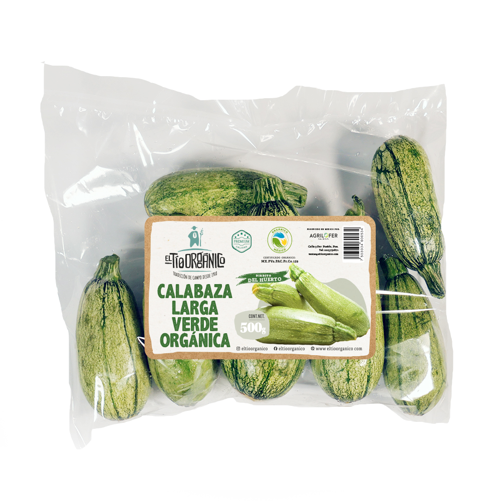 CALABAZA LARGA VERDE O ZUKINI